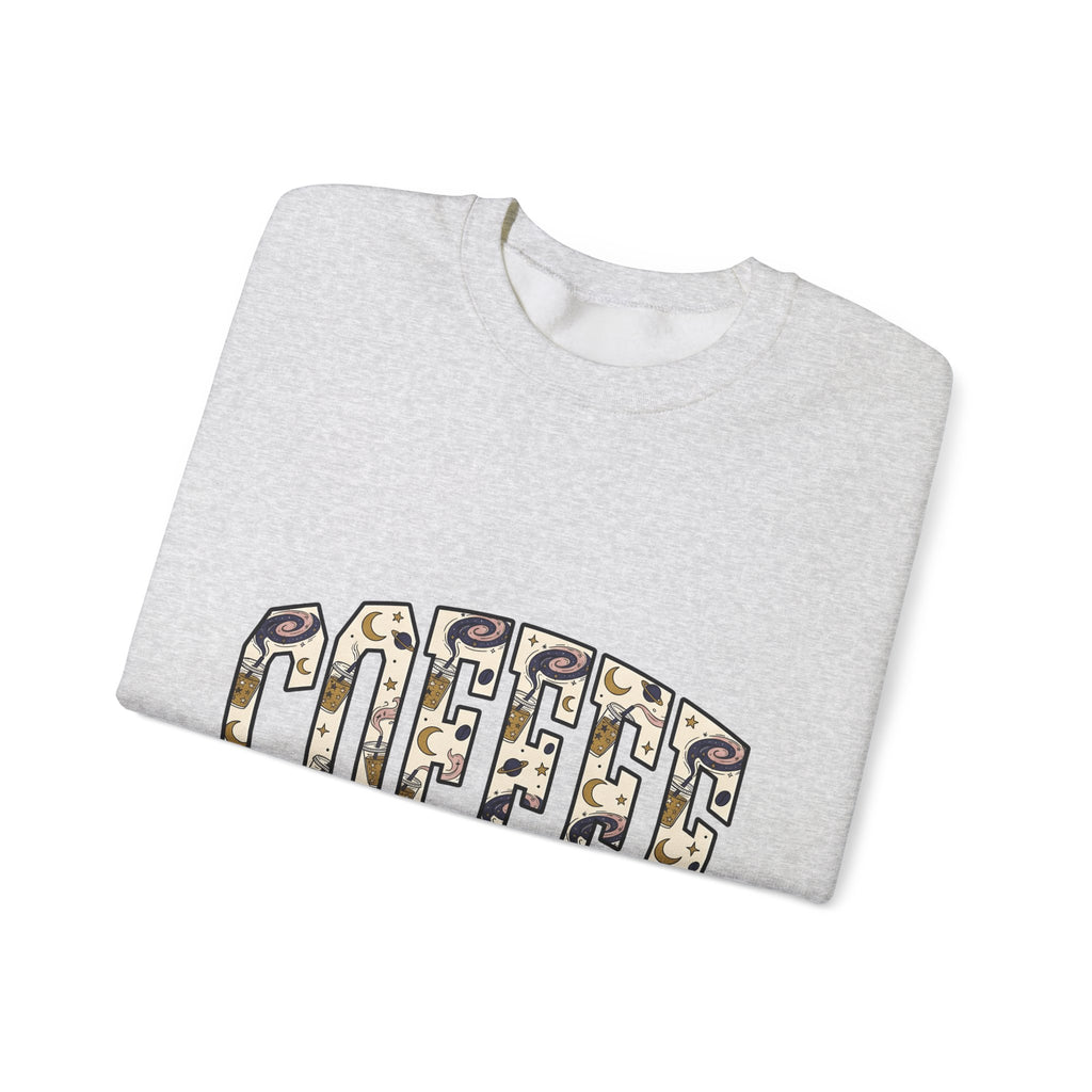 Coffee Sweatshirt Design Sweatshirt Coffee Astrology Gift Women Cartoon Sweatshirt Sweatshirt Sweatshirt Coffee Fan Toon Sweatshirt Zodiac Graphic Vintage Sparkles Sweatshirt