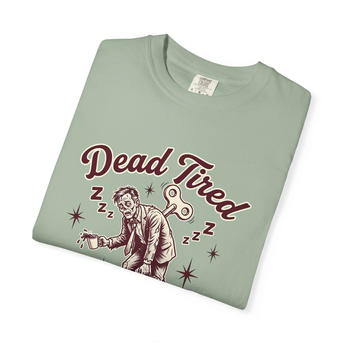 Zombie Executive T-Shirt Halloween Workspace Gift Women Hand Drawn T-Shirt Undead Executive T-Shirt Horror Fan Creepy Illustration Graphic T-Shirt