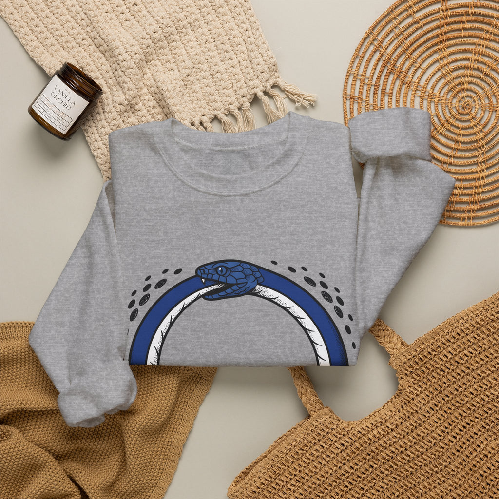 Ouroboros Snake Boho Chic Mystical Gift Bold Snake Bohemian Fan Occult Vintage Sweatshirt