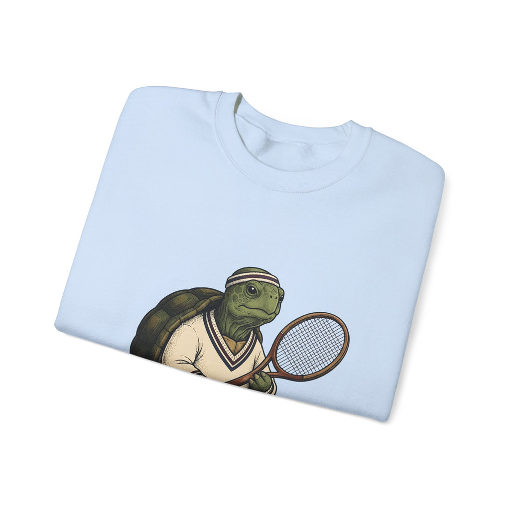 Turtle Tennis Sweatshirt Sports Animal Gift Women Vintage Sweatshirt Tennis Sweatshirt Athlete Fan Retro Sweatshirt Wildlife Graphic Hand Drawn Tennis Ball