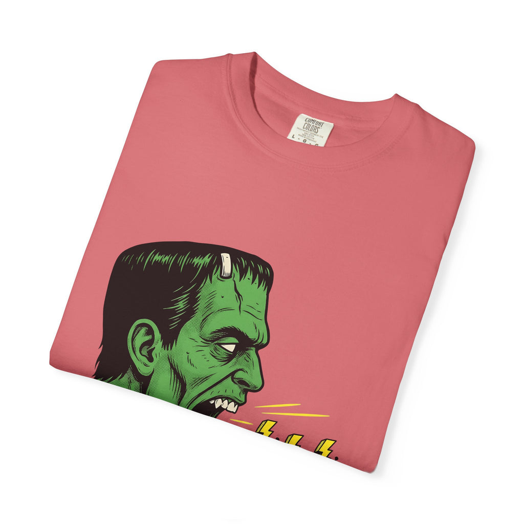 Frankenstein Creature Halloween Scary Gift Cartoon Monster Horror Fan Creepy Frightening T-Shirt