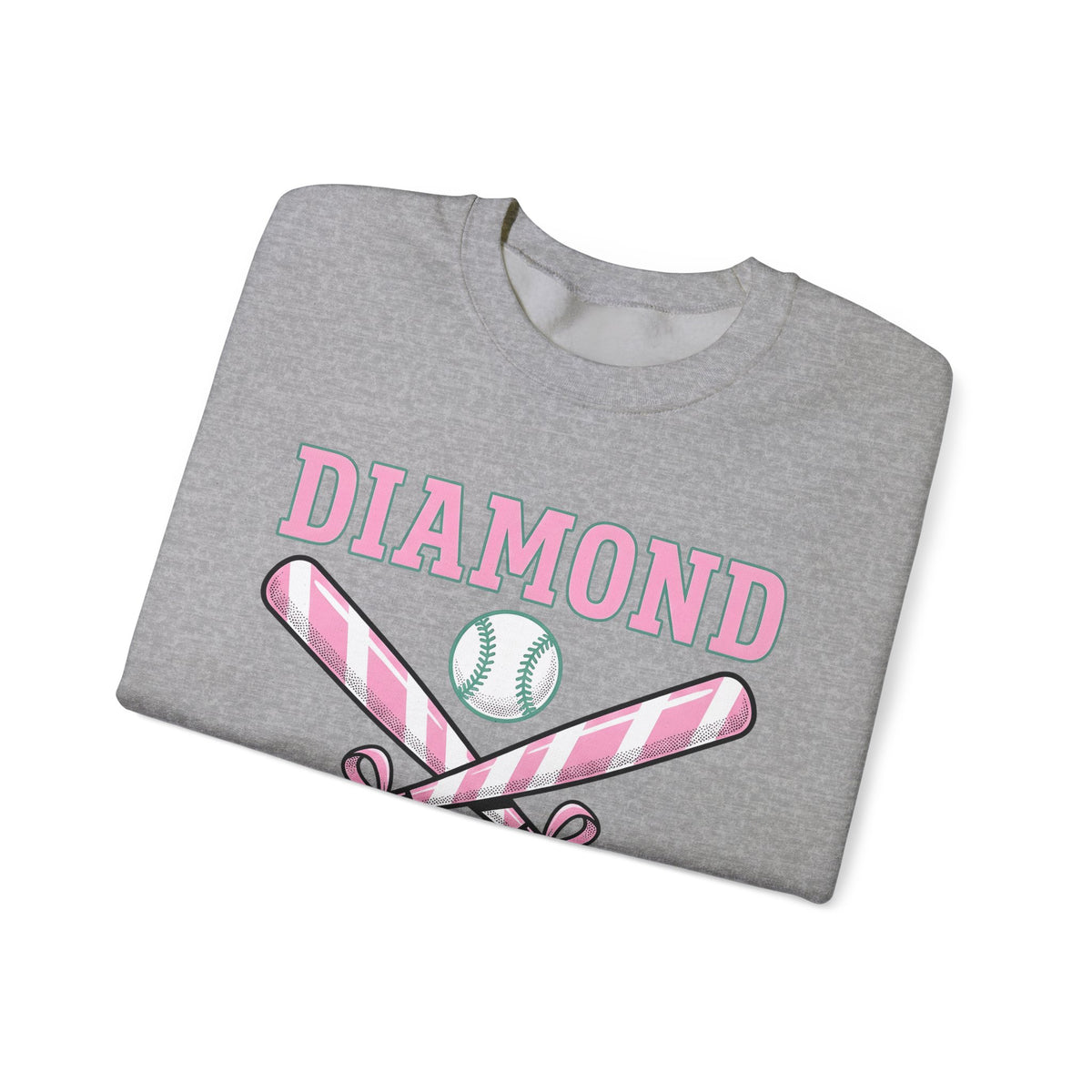 Crossed Baseball Bats Sweatshirt Softball Group Gift Women Vector Sweatshirt Baseball Bat Sweatshirt Softball Fan Digital Graphic Sweatshirt Vintage Ribbon