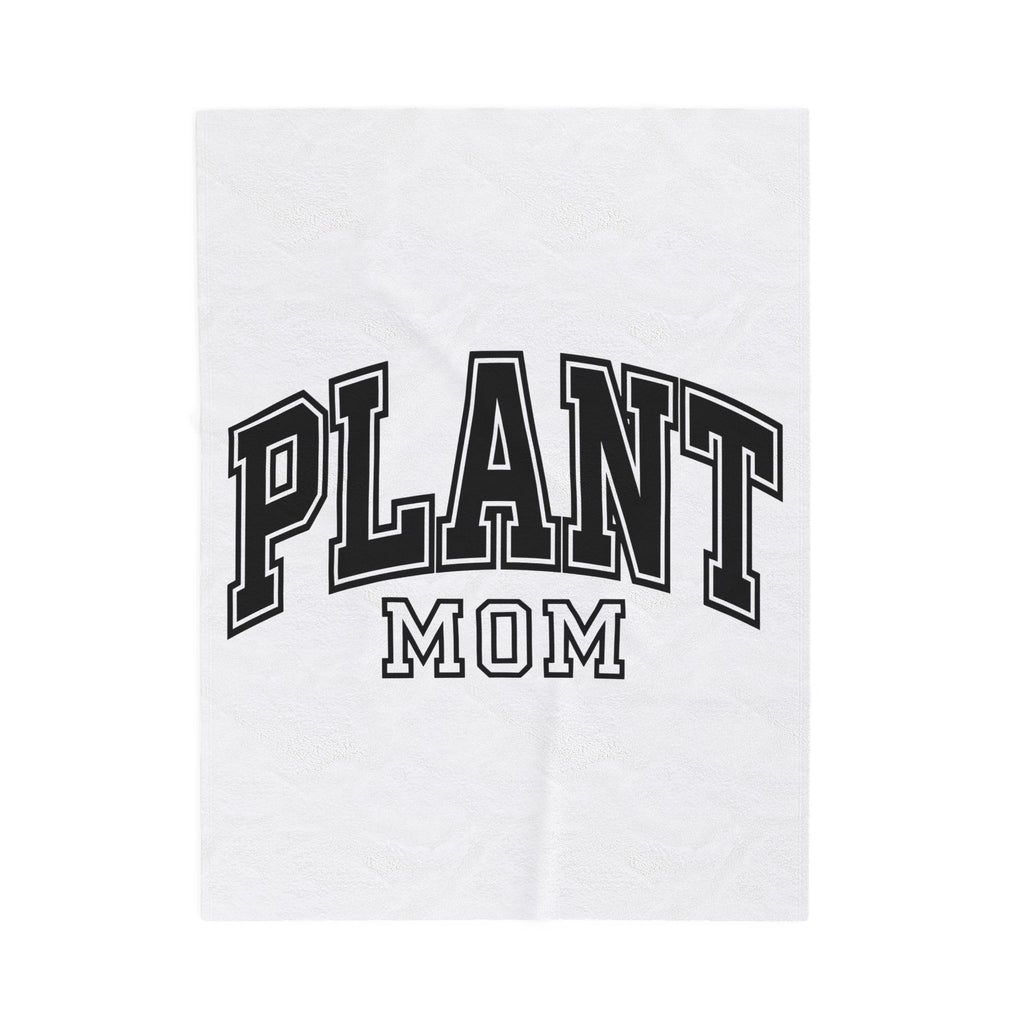 College Font Text Blanket Mom Gardening Gift Women Bold Blanket Typography Blanket Motherhood Fan Typography Blanket Gardener Graphic Vintage