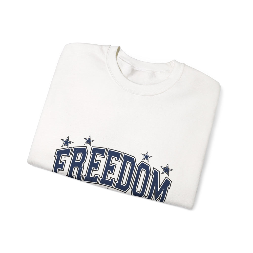 Patriotic Text Sweatshirt America Independence Gift Women Collegiate Sweatshirt Typography Sweatshirt American Fan Patriotic Sweatshirt Liberty Graphic Vintage