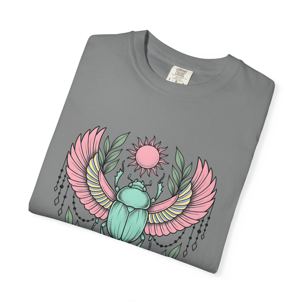 Scarab Bug Boho Chic Metaphysical Gift Tribal Beetle Bohemian Enthusiast Primitive Spiritual T-Shirt