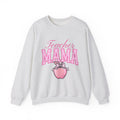 Red Apple Bow Sweatshirt Moms Teaching Gift Women Pop Art Sweatshirt Apple Sweatshirt Mother Enthusiast Retro Sweatshirt Educator Graphic Old School Star
