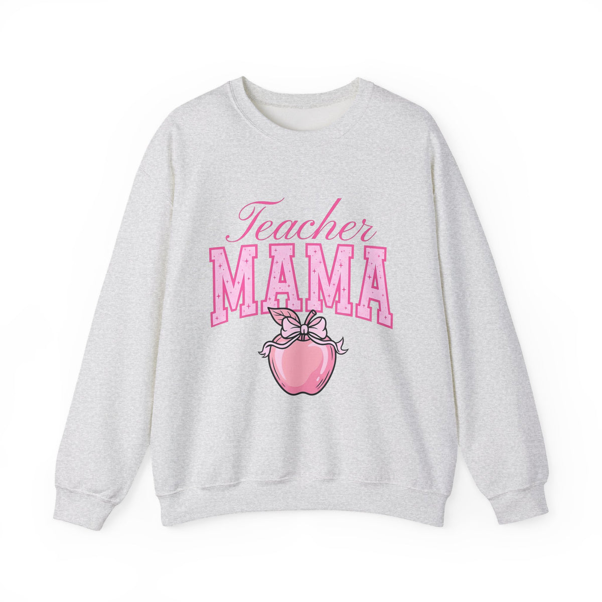 Red Apple Bow Sweatshirt Moms Teaching Gift Women Pop Art Sweatshirt Apple Sweatshirt Mother Enthusiast Retro Sweatshirt Educator Graphic Old School Star