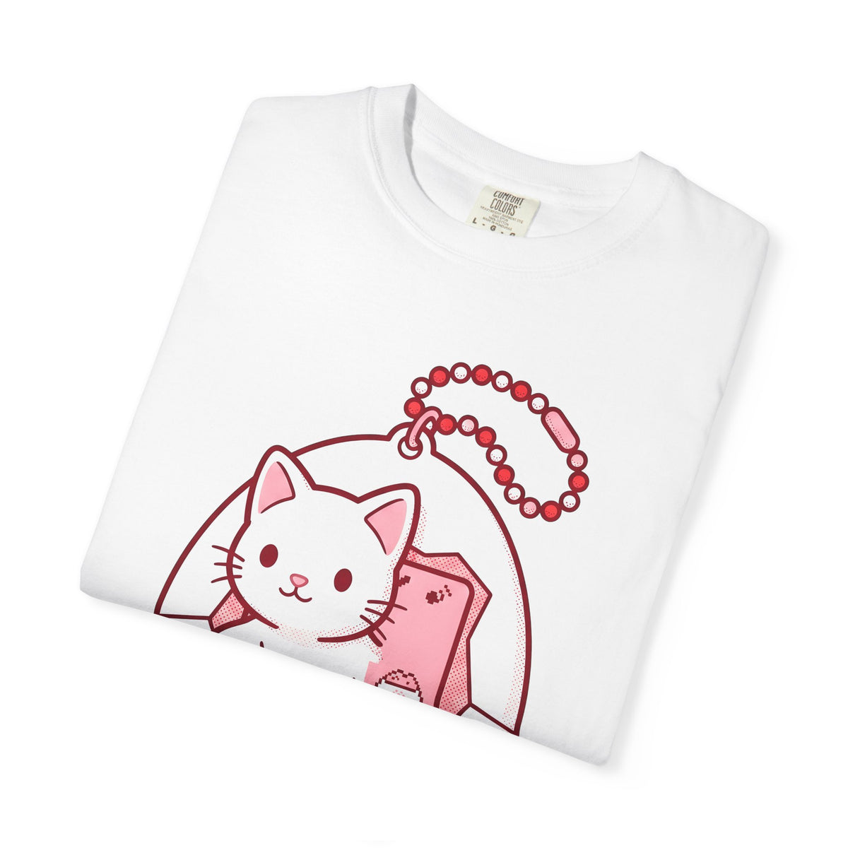 Kitten Virtual Toy T-Shirt Cat Video Games Gift Women Cute T-Shirt Digital Pet T-Shirt Cat Fan Kawaii T-Shirt Gamer Graphic Vintage Charm T-Shirt