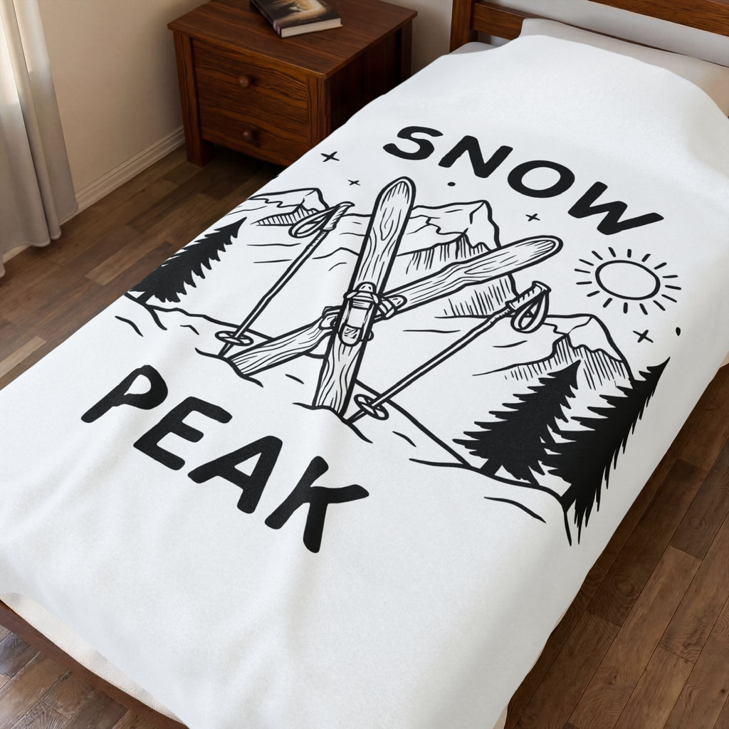 Ski Equipment Blanket Sports Outdoors Gift Women Line Art Blanket Ski Gear T