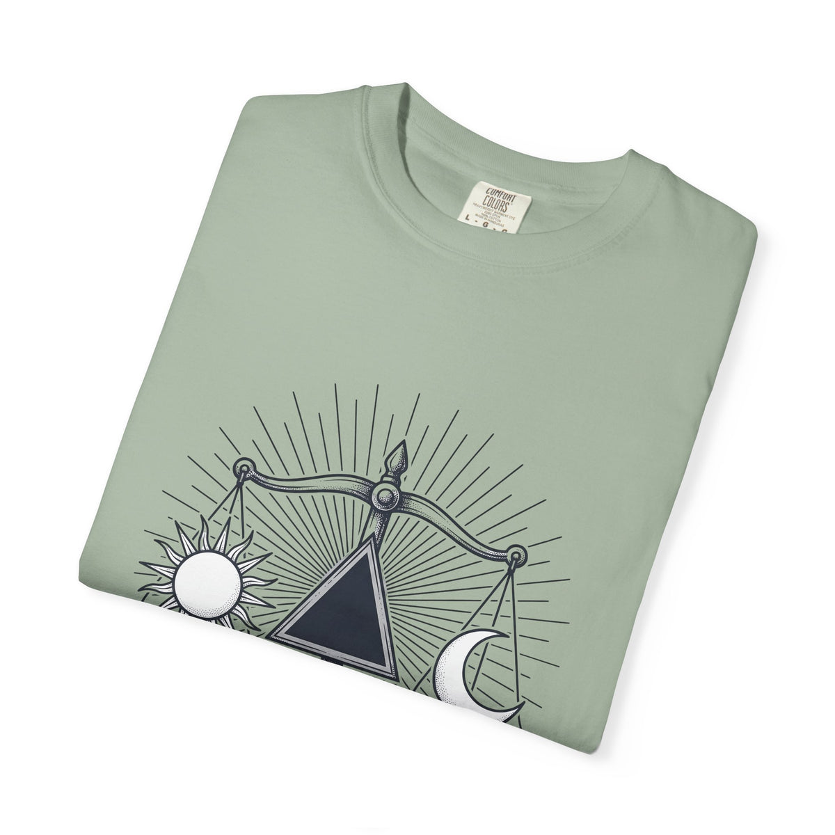 Sun Moon Symmetry T-Shirt Boho Chic Star Signs Gift Women Fantasy T-Shirt Lunar T-Shirt Bohemian Fan Mystical T-Shirt Zodiac Graphic Sketch Scale
