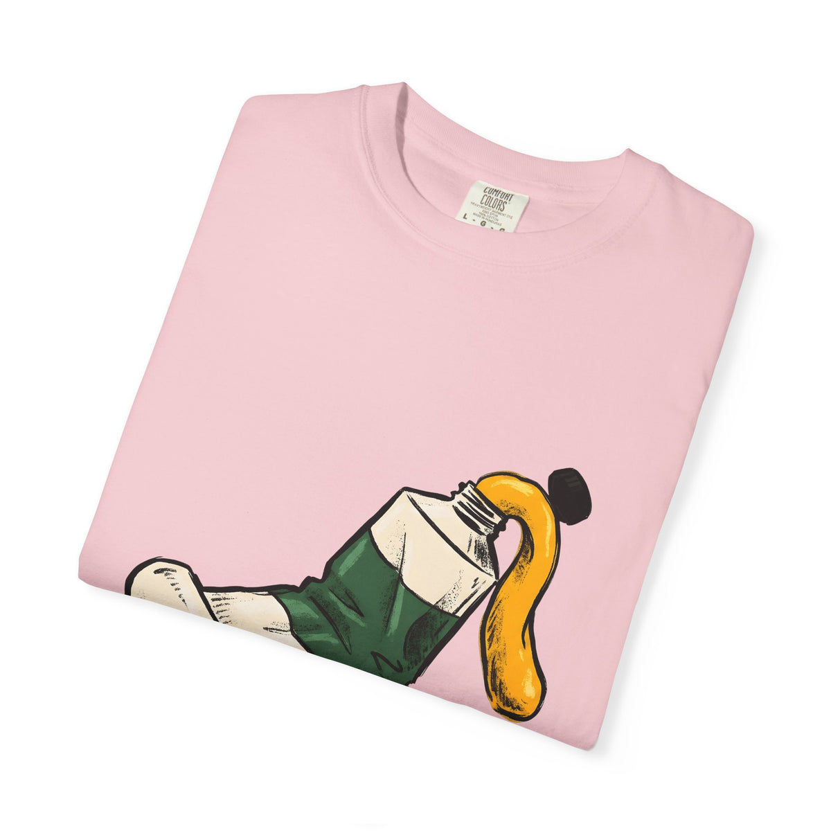 Paint Tube T-Shirt Art Canvas Gift Women Cartoon T-Shirt Paint Tube T-Shirt Artist Fan Artistic T-Shirt Canvas Graphic Line Art Paint Splash T-Shirt