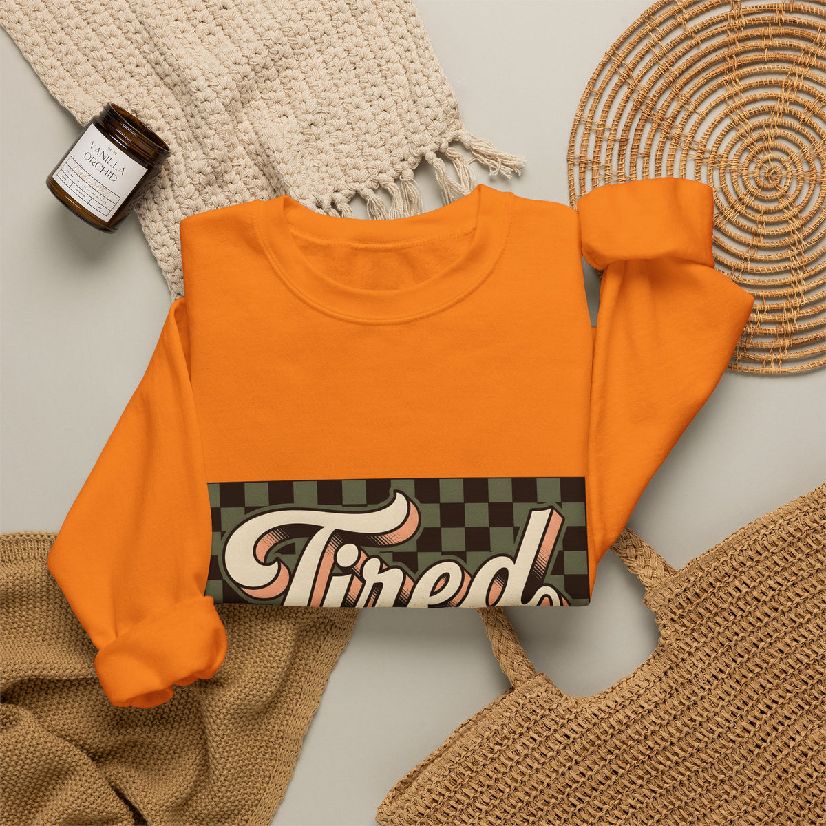 Checkered Text Sweatshirt Nurses Work Gift Women Bold Sweatshirt Plaid Sweatshirt Nurse Enthusiast Typography Sweatshirt Job Graphic Retro Drip Border Sweatshirt