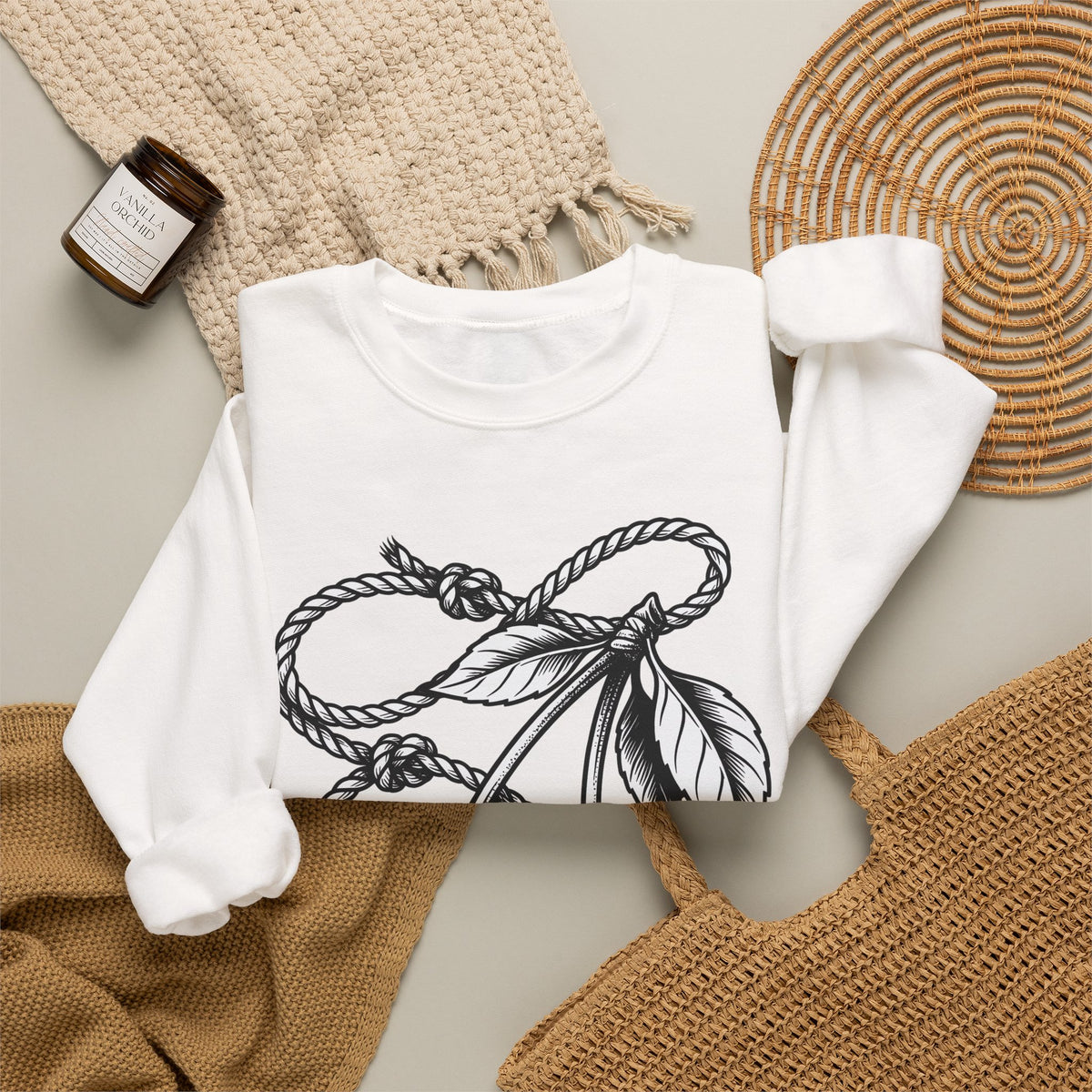 Cherry Vine Sweatshirt Cowgirl Ranch Gift Women Retro Sweatshirt Grapevine Sweatshirt Rodeo Fan Vintage Sweatshirt Farmhouse Graphic Sketch Foliage Sweatshirt