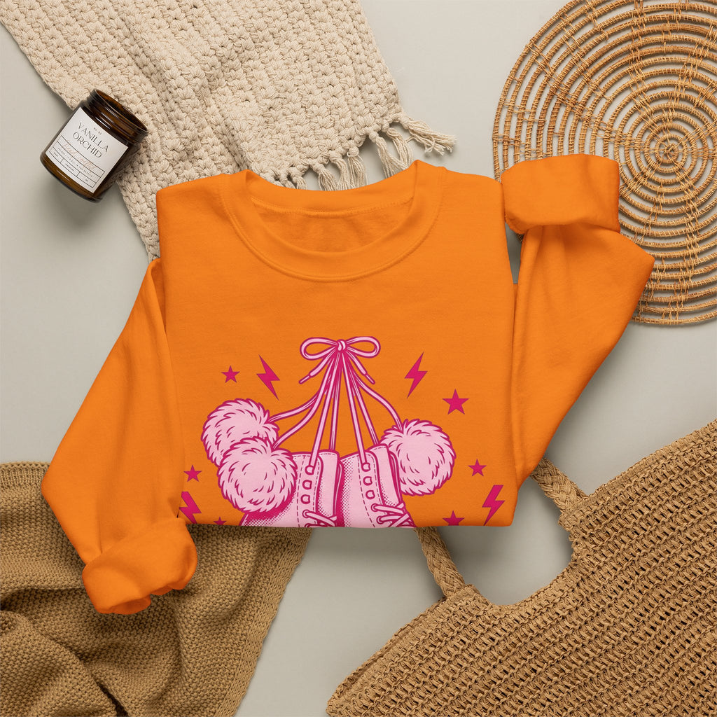 Ice Boots Sweatshirt Holiday Frost Gift Women Hand Drawn Sweatshirt Winter Boots Sweatshirt Christmas Fan Cold Weather Sweatshirt Frosty Graphic Sketch Fluff