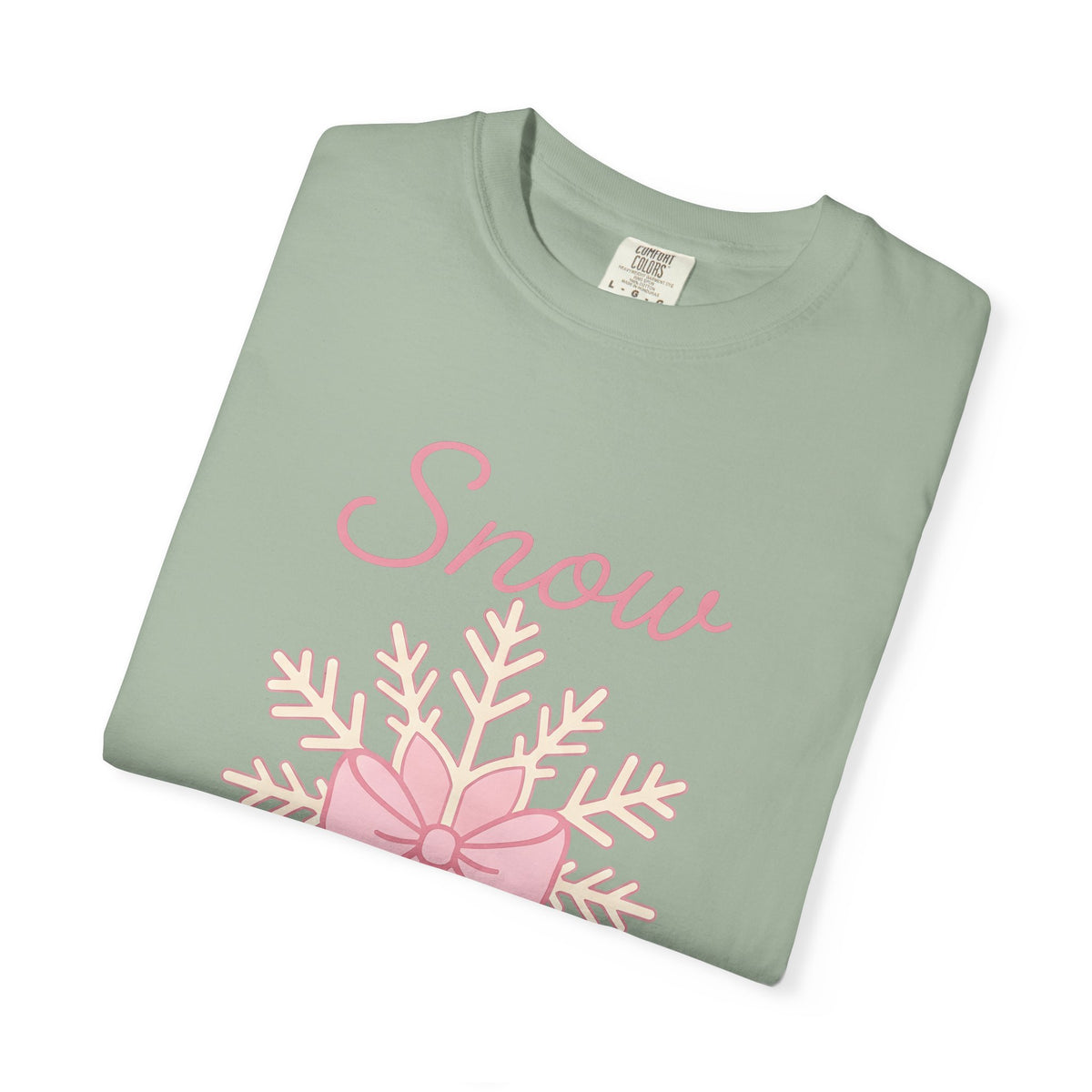 Snowflake Knot Winter Yuletide Gift Playful Frost Snow Fan Ice Crystal Christmas Sleek Band T-Shirt