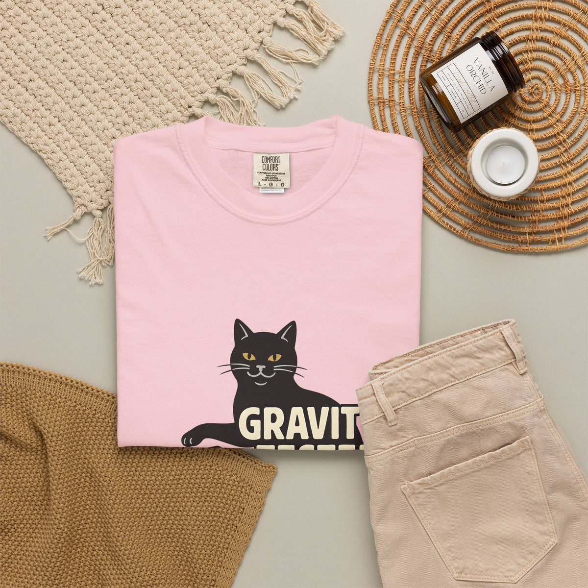 Black Cat Cat Humor Gift Cartoon Kitty Feline Fan Comic Retro Spilled Glass T-Shirt