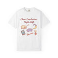 Sleep Items Print T-Shirt Moms Sleepytime Gift Women Line Art T-Shirt Bedtime T-Shirt Motherhood Enthusiast Illustration Design Slumber Graphic