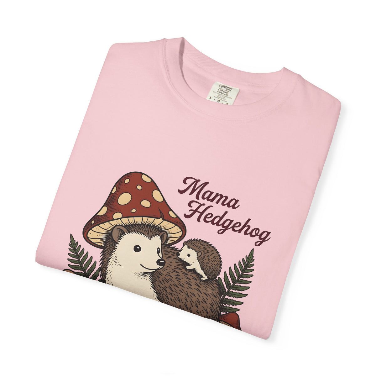 Hedgehog Group T-Shirt Moms Wildlife Gift Women Forest T-Shirt Porcupine T-Shirt Mother Fan Woodland T-Shirt Animal Graphic Retro Toadstools T-Shirt