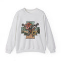 Leather Spurs Sweatshirt Cowgirl Garden Gift Women Tribal Sweatshirt Rowels Sweatshirt Cowboy Fan Primitive Sweatshirt Gardening Graphic Sketch Desert Plants