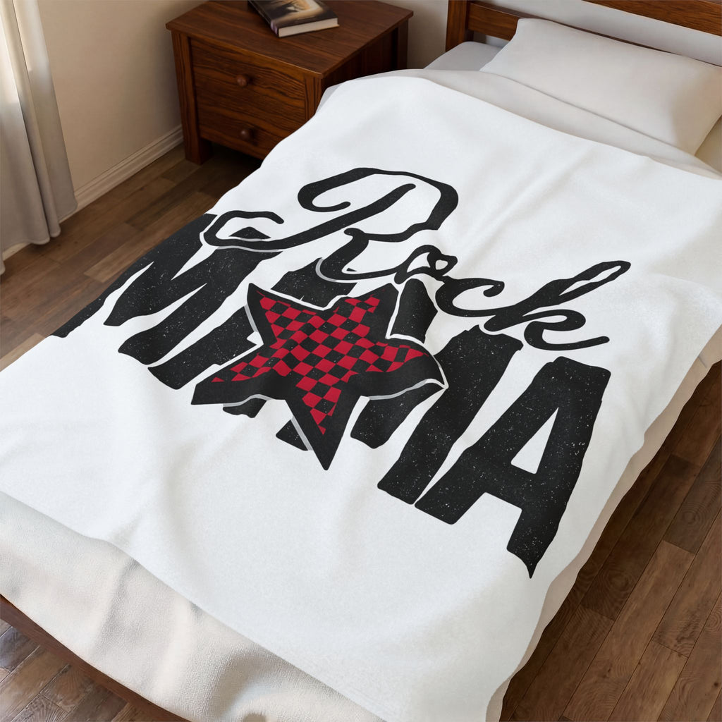 Star Icon Blanket Moms Tune Gift Women Sketch Blanket Star Blanket Motherhood Fan Illustrated Blanket Melody Graphic Nostalgic Tartan Print Blanket