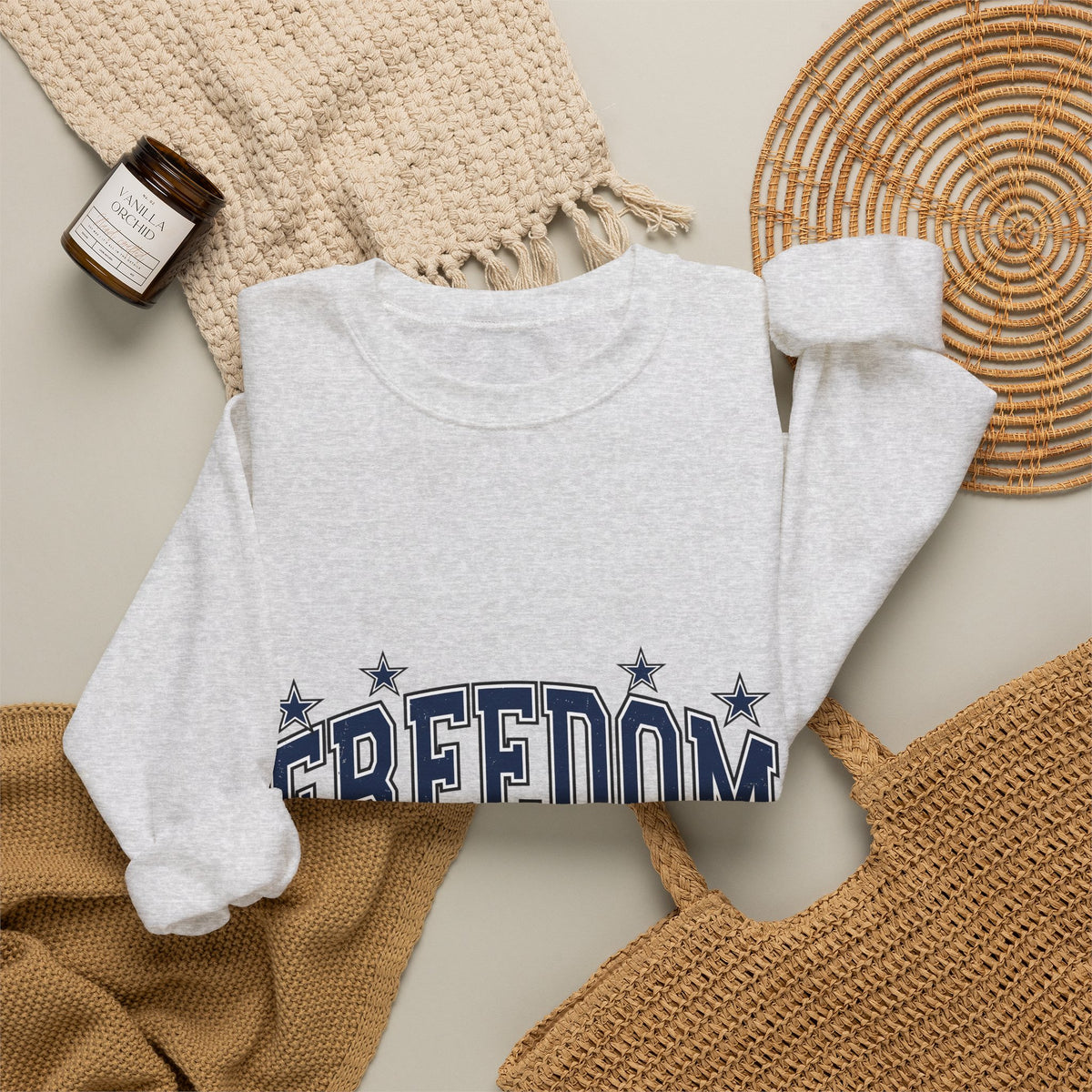 Patriotic Text Sweatshirt America Independence Gift Women Collegiate Sweatshirt Typography Sweatshirt American Fan Patriotic Sweatshirt Liberty Graphic Vintage