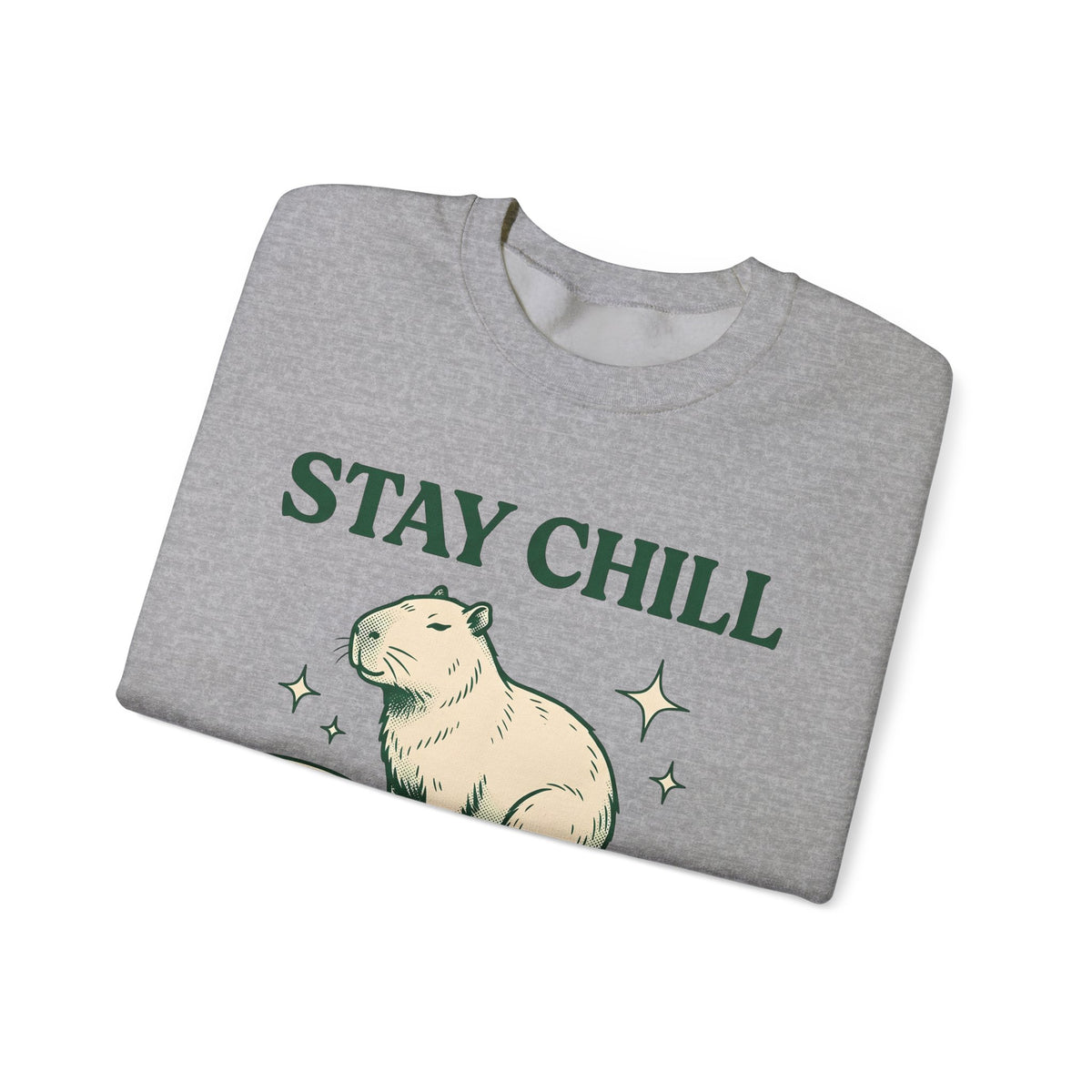 Capybara Sweatshirt Capybara Creatures Gift Women Sketch Sweatshirt Rodent Sweatshirt Capybara Fan Guinea Pig Sweatshirt Animal Graphic Cartoon Lotus Leaf