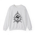 Billiard Ball Sweatshirt Billiards Arcade Gift Women Neo Traditional Sweatshirt Pool Ball Sweatshirt Billiard Fan Traditional Sweatshirt Retro Graphic Hand