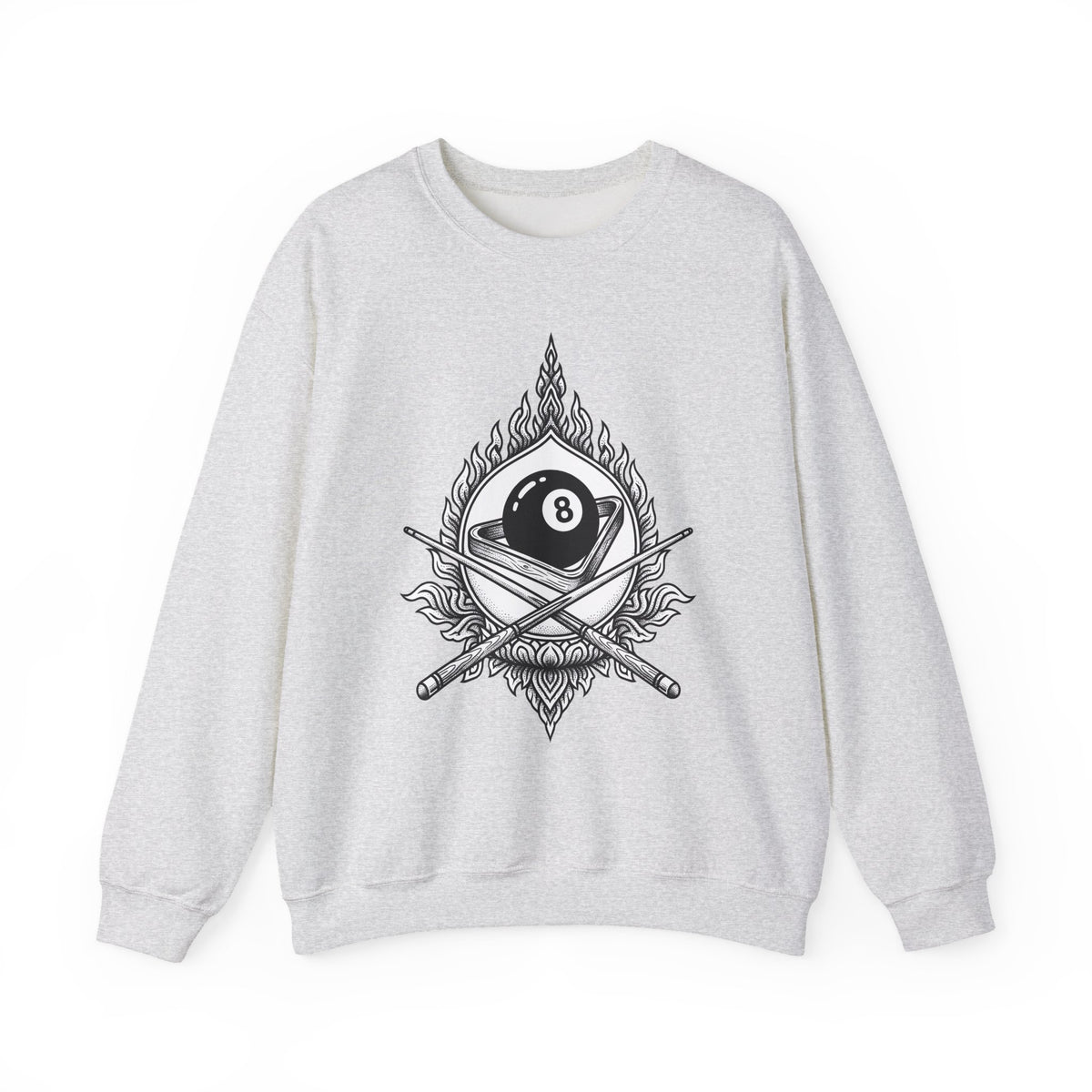 Billiard Ball Sweatshirt Billiards Arcade Gift Women Neo Traditional Sweatshirt Pool Ball Sweatshirt Billiard Fan Traditional Sweatshirt Retro Graphic Hand
