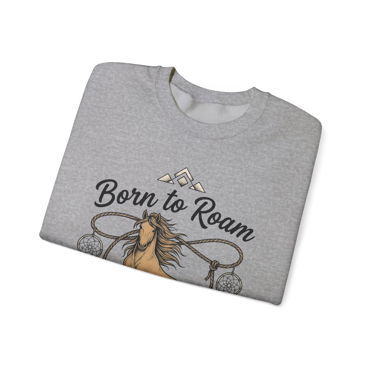 Horse Illustration Sweatshirt Cowgirl Ranch Gift Women Tribal Sweatshirt Stallion Sweatshirt Cowboy Fan Rodeo Sweatshirt Farm Graphic Retro Charm Sweatshirt