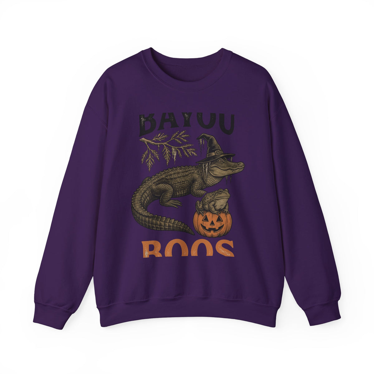 Alligator Frog Pumpkin Sweatshirt Halloween Animal Gift Women Vintage Sweatshirt Toad Sweatshirt Horror Fan Retro Sweatshirt Creature