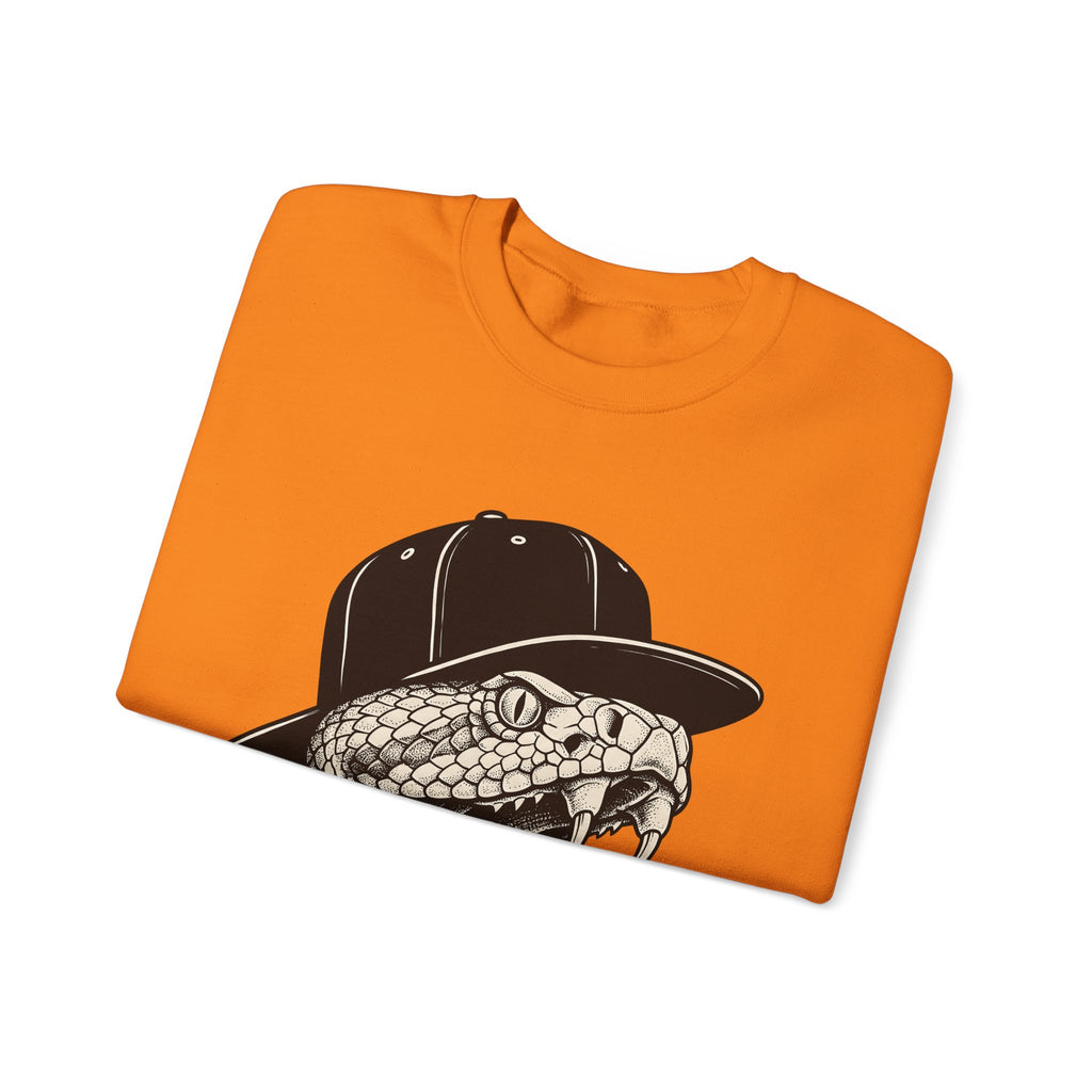 Snake Cap Sweatshirt Streetwear Animal Gift Women Tattoo Sweatshirt Cobra Sweatshirt Urban Fan Ink Sweatshirt Wildlife Graphic Vintage Fangs Sweatshirt