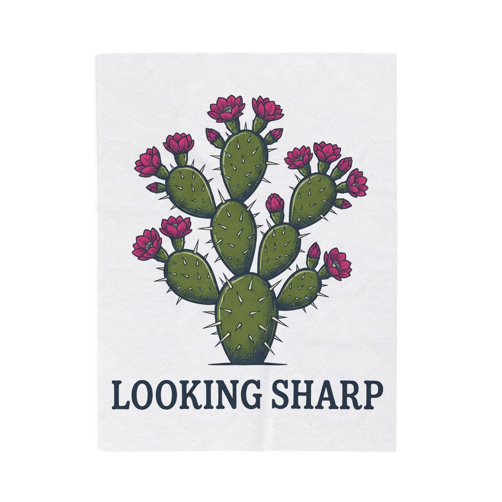 Cactus Graphic Blanket Cowgirl Western Gift Women Bold Blanket Succulent Blanket Rodeo Fan Graphic Blanket Country Graphic Vintage Flower Blanket