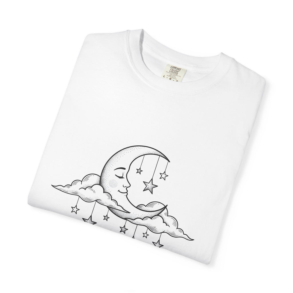 Crescent Moon T-Shirt Nurses Career Gift Women Line Art T-Shirt Lunar T-Shirt Nurse Enthusiast Minimalist T-Shirt Professional Graphic Clean