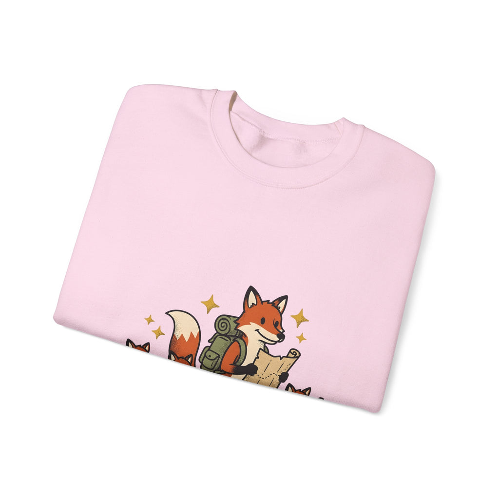 Fox Group Sweatshirt Moms Camping Gift Women Sweet Sweatshirt Foxes Sweatshirt Motherhood Fan Cute Sweatshirt Outdoor Graphic Classic Daypack Sweatshirt
