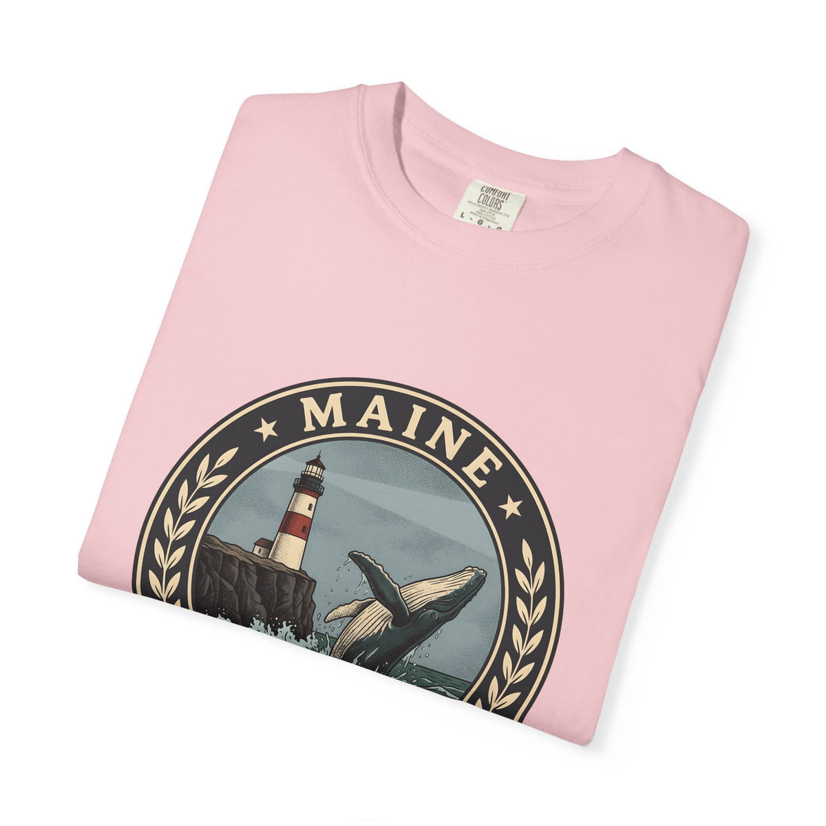 Whale Beacon T-Shirt Maine Marine Gift Women Vintage T-Shirt Whale T-Shirt New England Enthusiast Distressed T-Shirt Nautical Graphic Retro Sea