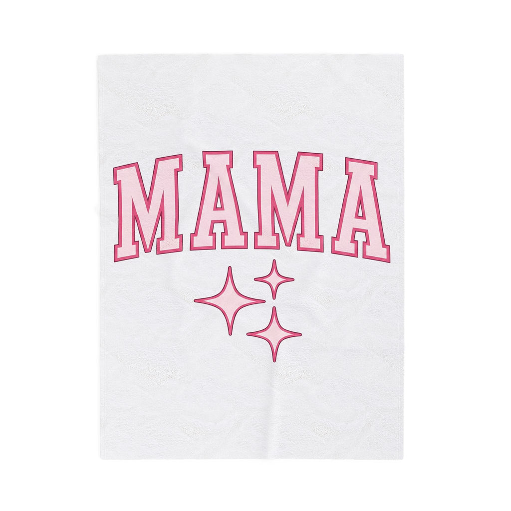 College Lettering Blanket Moms Household Gift Women Strong Blanket Typography Blanket Mother Enthusiast Bold Blanket Domestic Graphic Vintage Star