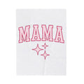 College Lettering Blanket Moms Household Gift Women Strong Blanket Typography Blanket Mother Enthusiast Bold Blanket Domestic Graphic Vintage Star