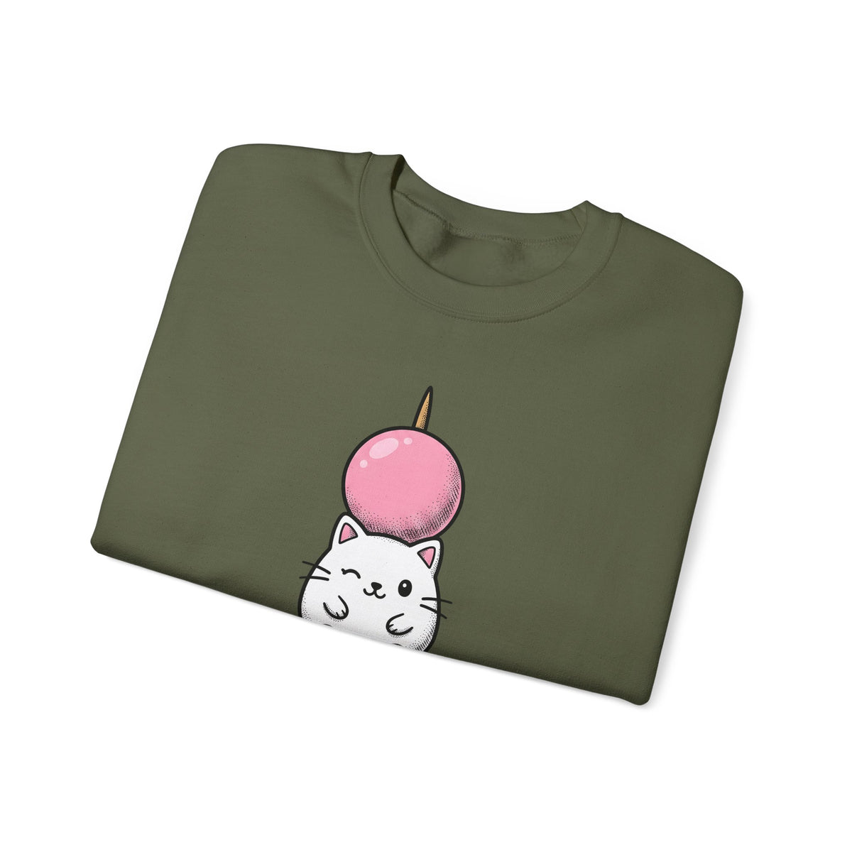 Feline Mochi Cat Snack Gift Adorable Cat Cat Fan Kitty Food Comic Sweet Candy Sweatshirt