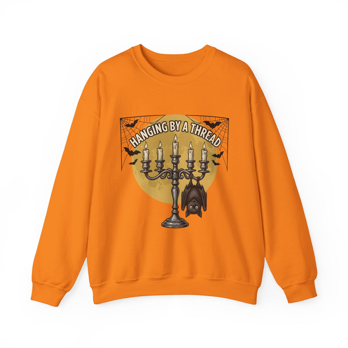 Bat Candelabra Sweatshirt Halloween Goth Gift Women Gothic Sweatshirt Candelabrum Sweatshirt Horror Fan Dark Sweatshirt Emo Graphic Vintage Spiderweb Sweatshirt