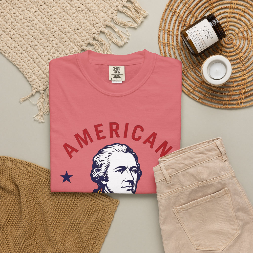 Founding Father Illustration T-Shirt America Heritage Gift Women Traditional T-Shirt Patriot T-Shirt American Fan Historical T-Shirt Heritage