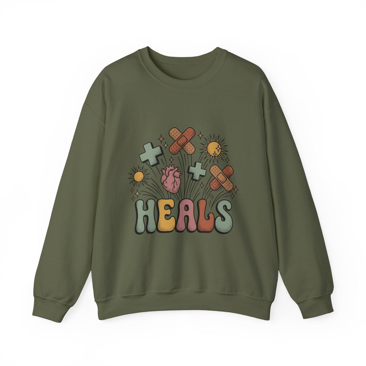 Anatomical Heart Sweatshirt Nurses Thank You Gift Women Classic Sweatshirt Heart Diagram Sweatshirt Nurse Practitioner Enthusiast Vintage Sweatshirt