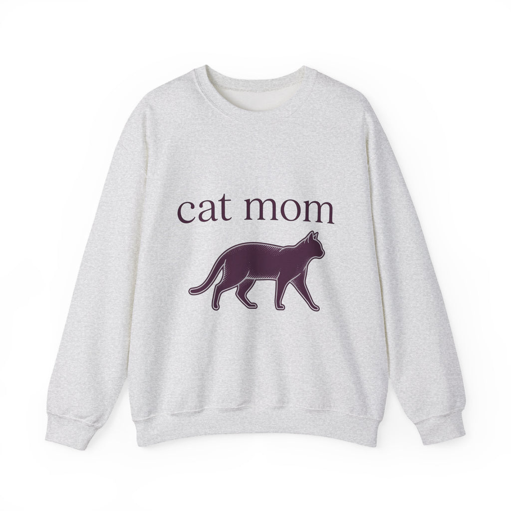 Cat Graphic Sweatshirt Cat Mom Animal Gift Women Minimalist Sweatshirt Kitten Sweatshirt Cat Lady Fan Feline Sweatshirt Simple Design Creature Graphic Vintage
