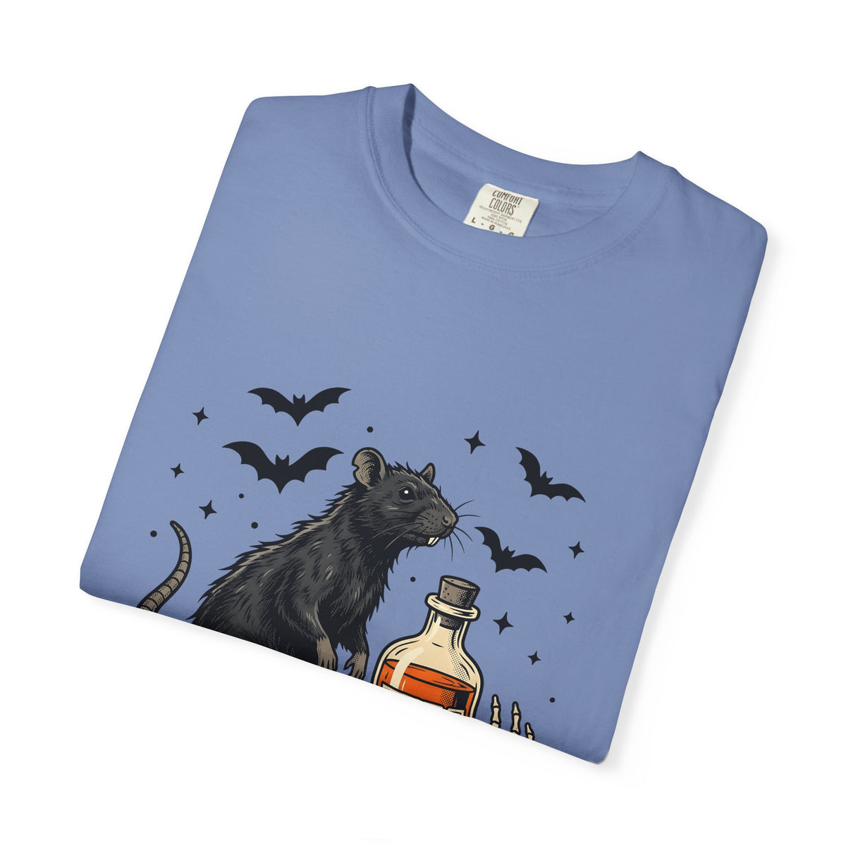 Rodent Brew T-Shirt Halloween Horror Gift Women Hand Drawn T-Shirt Mouse Brew T-Shirt Horror Fan Illustrated Graphic T-Shirt Macabre Skeletal Hand