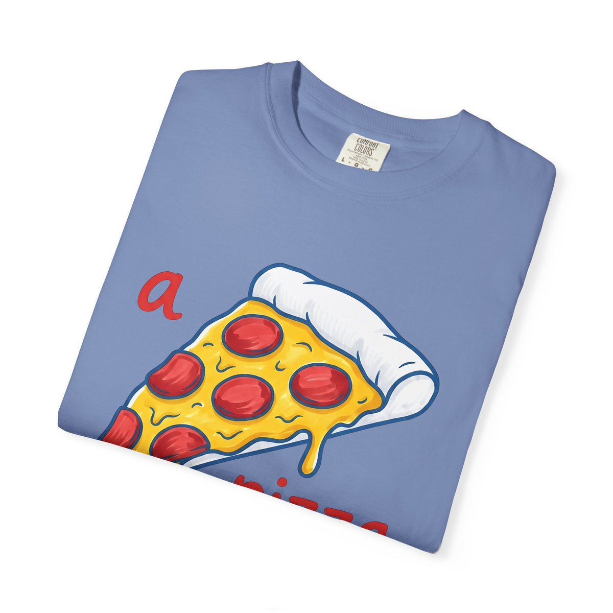Pizza Piece T-Shirt Funny Cuisine Gift Women Comic T-Shirt Pizza Slice T-Shirt Humor Fan Cartoon T-Shirt Food Graphic Sketch Salami T-Shirt
