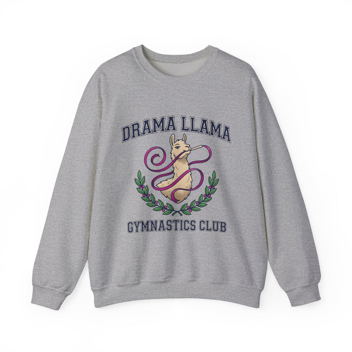 Alpaca Ribbon Gymnastics Sweatshirt Gymnastics Wildlife Gift Women Animated Sweatshirt Gymnast Sweatshirt Gymnastics Enthusiast Cartoon Sweatshirt Animal