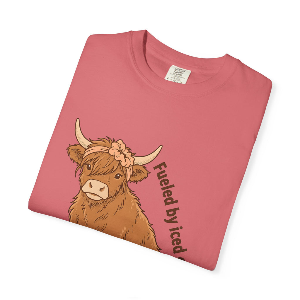 Highland Bull T-Shirt Moms Espresso Gift Women Adorable T-Shirt Highland Cattle T-Shirt Motherhood Fan Cute T-Shirt Coffee Graphic Retro Hair Tie