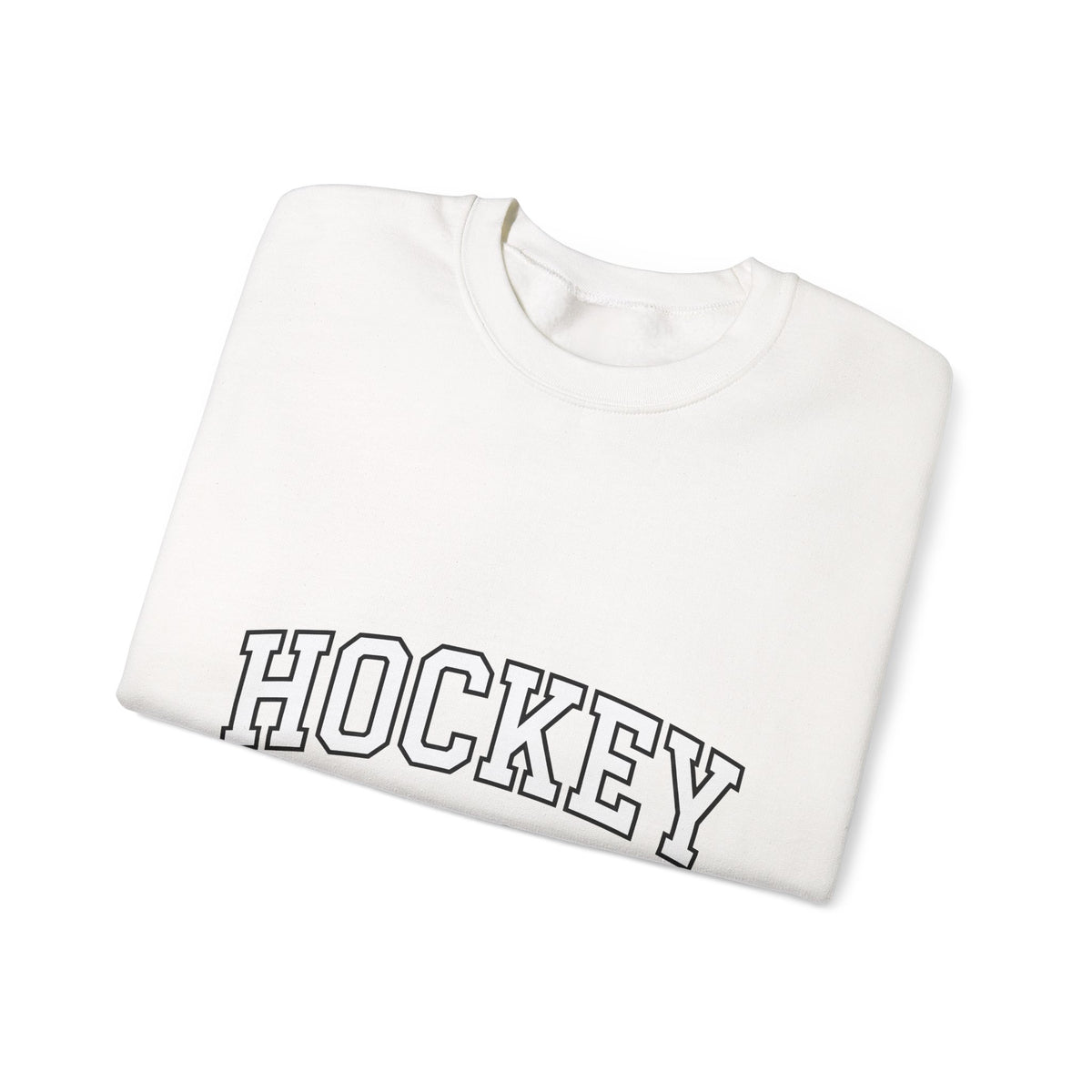 Varsity Lettering Sweatshirt Moms Puck Sport Gift Women Thick Sweatshirt Letterman Sweatshirt Mom Fan Bold Sweatshirt Hockey Graphic Classic Team Mom Sweatshirt