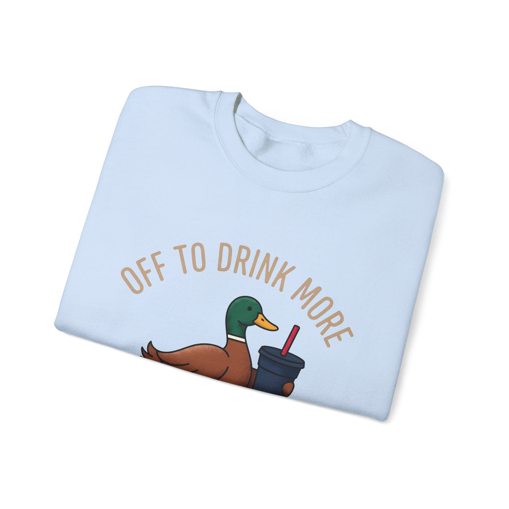 Duck Coffee Glass Sweatshirt Christmas Beverage Gift Women Doodle Sweatshirt Coffee Sweatshirt Sweatshirt Xmas Fan Coffee Cup Sweatshirt Drink Graphic Old School