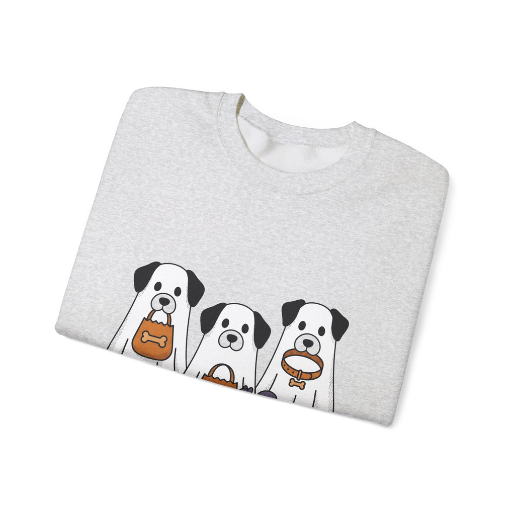 Phantom Puppies Halloween Pet Owner Gift Comic Ghost Dogs Spooky Fan Cartoon Dog Mom Sweatshirt