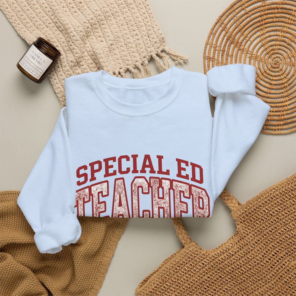 Lotus Petal Sweatshirt Teacher Recognition Gift Women Faded Sweatshirt Waterlily Sweatshirt Educator Enthusiast Distressed Sweatshirt Appreciation Graphic